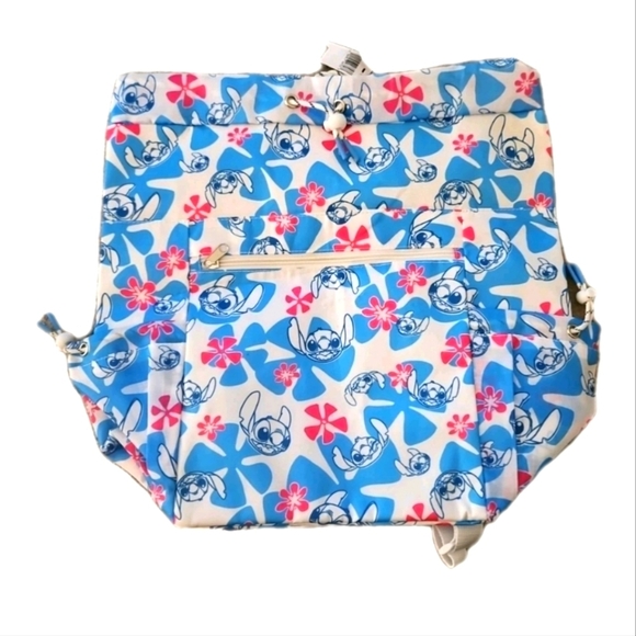 Disney Lilo & Stitch Floral Drawstring Lightweight Backpack - Picture 6 of 16